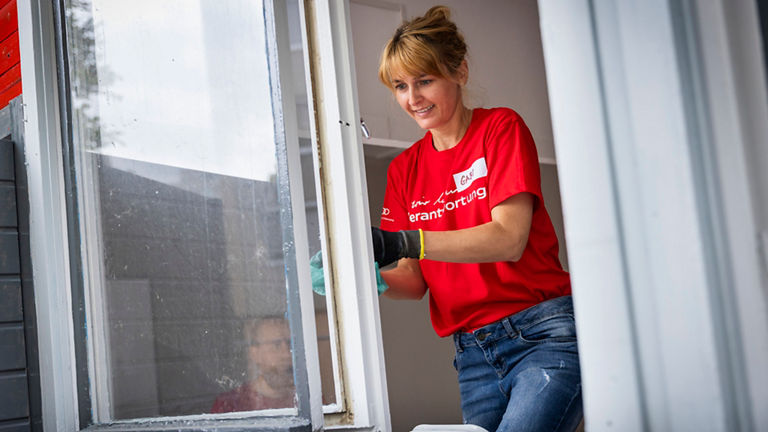 Audi employees work for various social organizations.